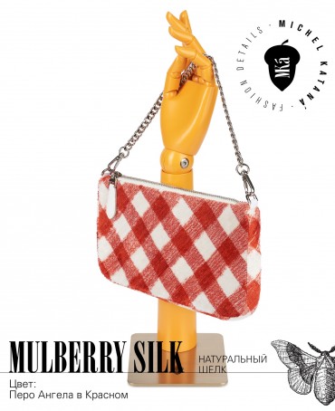 Клатч-конверт-косметичка из Шелка Женский CATTO ROSSA!_Thiny/S